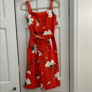 Vintage Malia Honolulu Orange Floral Dress